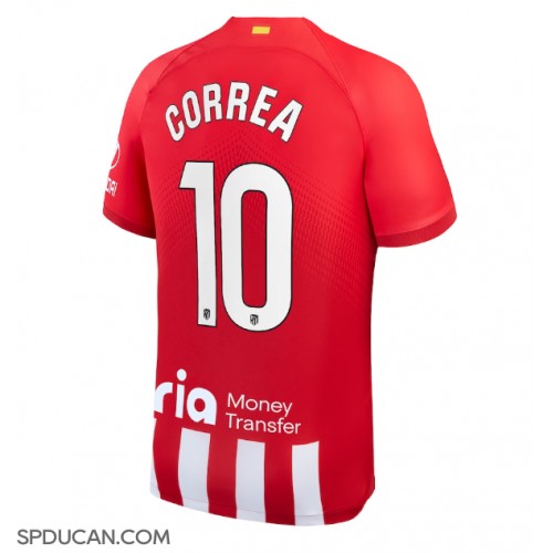 Muški Nogometni Dres Atletico Madrid Angel Correa #10 Domaci 2023-24 Kratak Rukav